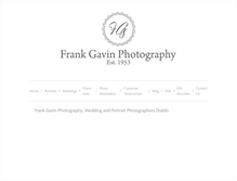 Tablet Screenshot of frankgavinphotography.ie
